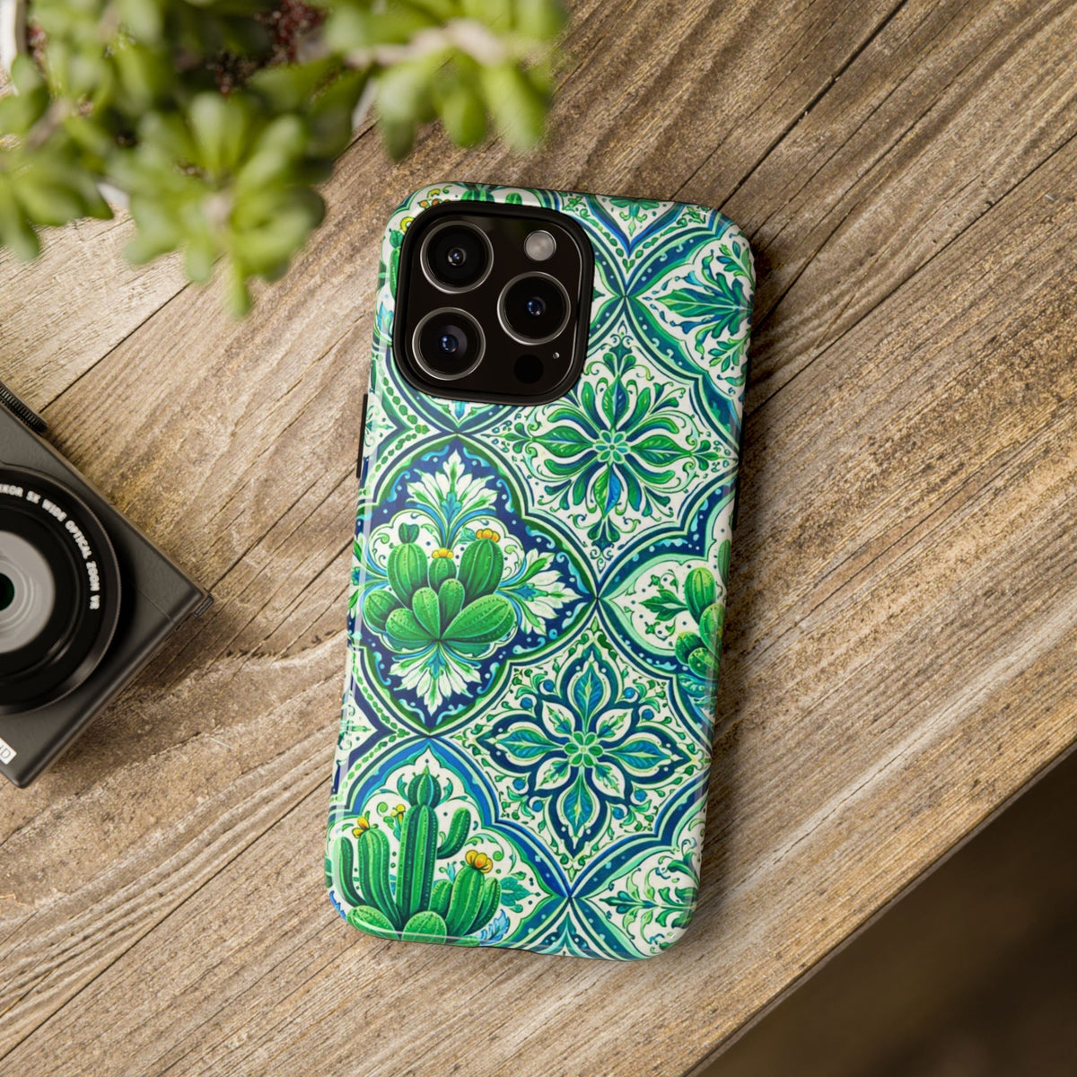 Agave Cacti Talavera Phone Case