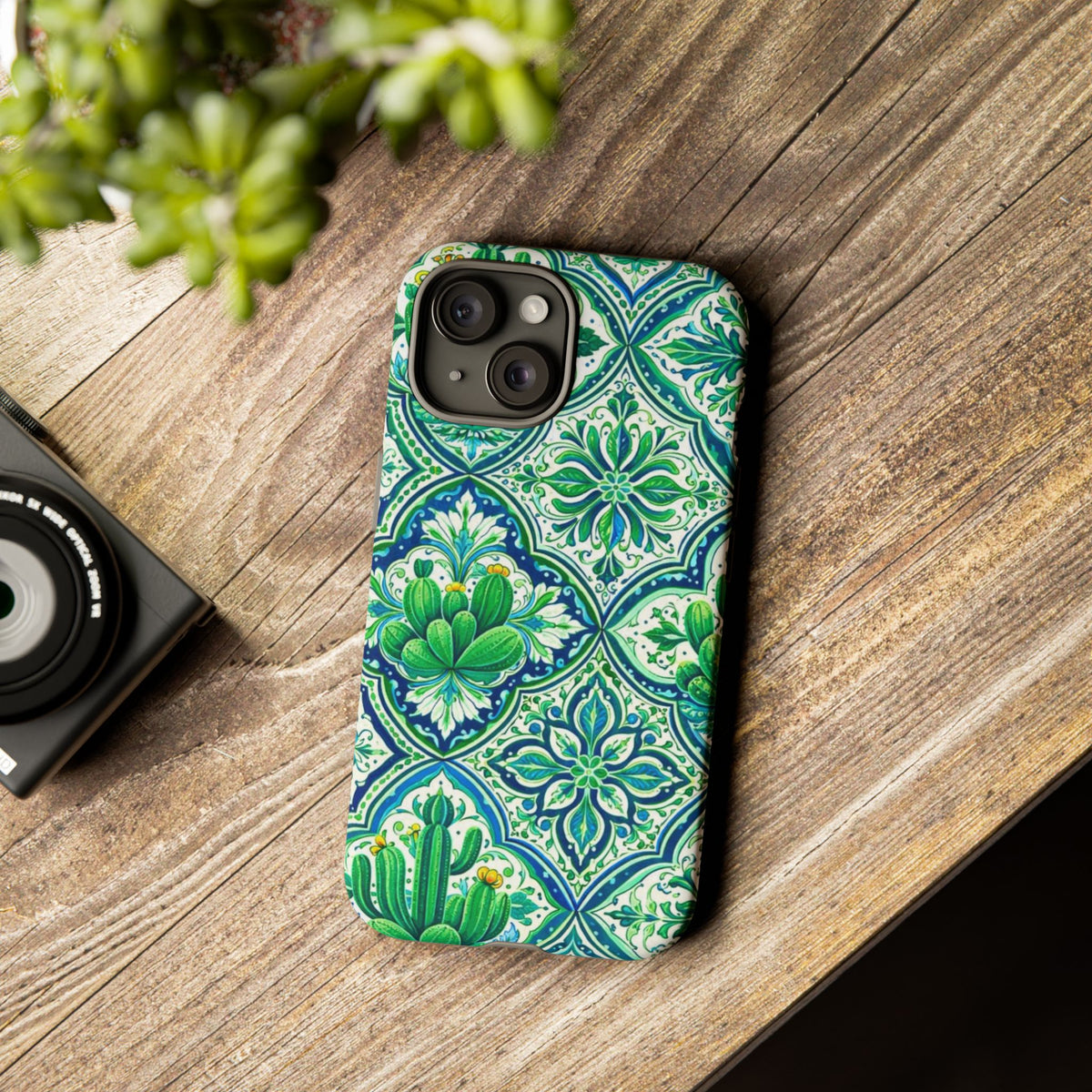 Agave Cacti Talavera Phone Case