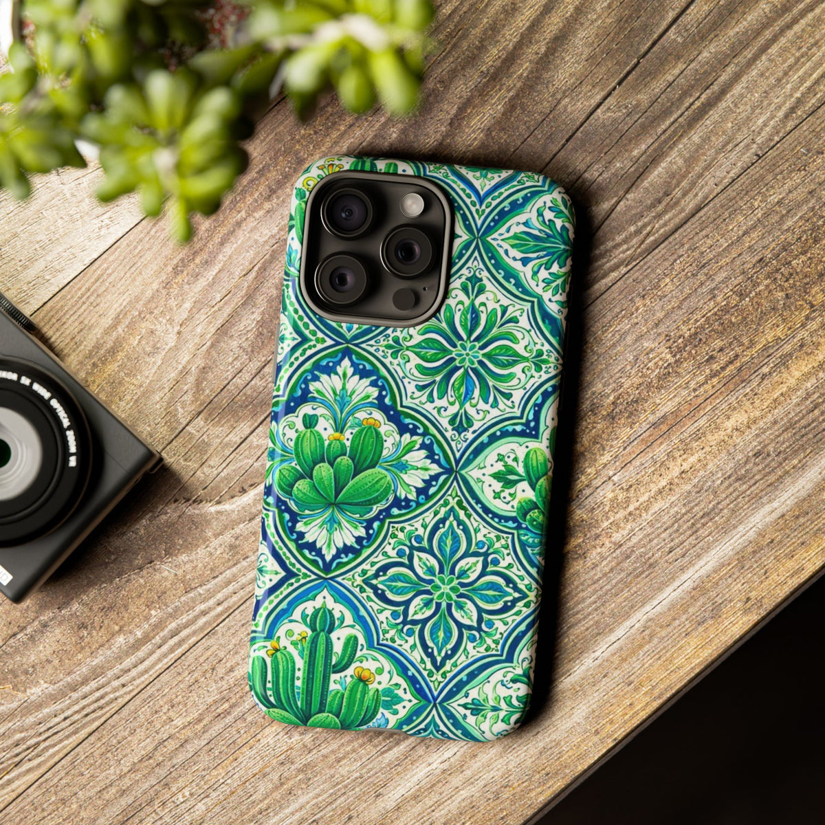 Agave Cacti Talavera Phone Case