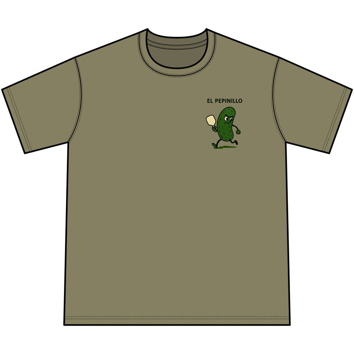 El Pepinillo Pickle Tee — Vintage Mineral-Wash Graphic T-Shirt