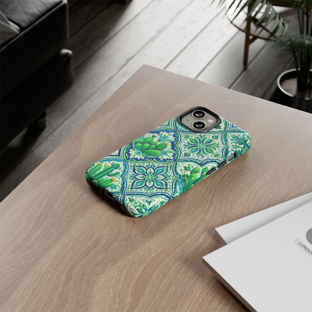 Agave Cacti Talavera Phone Case