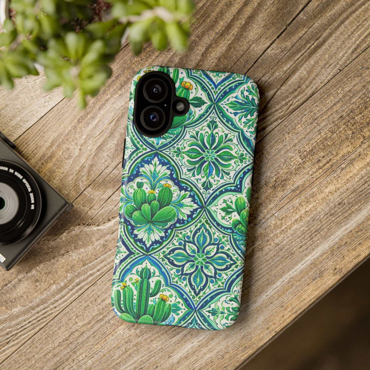 Agave Cacti Talavera Phone Case