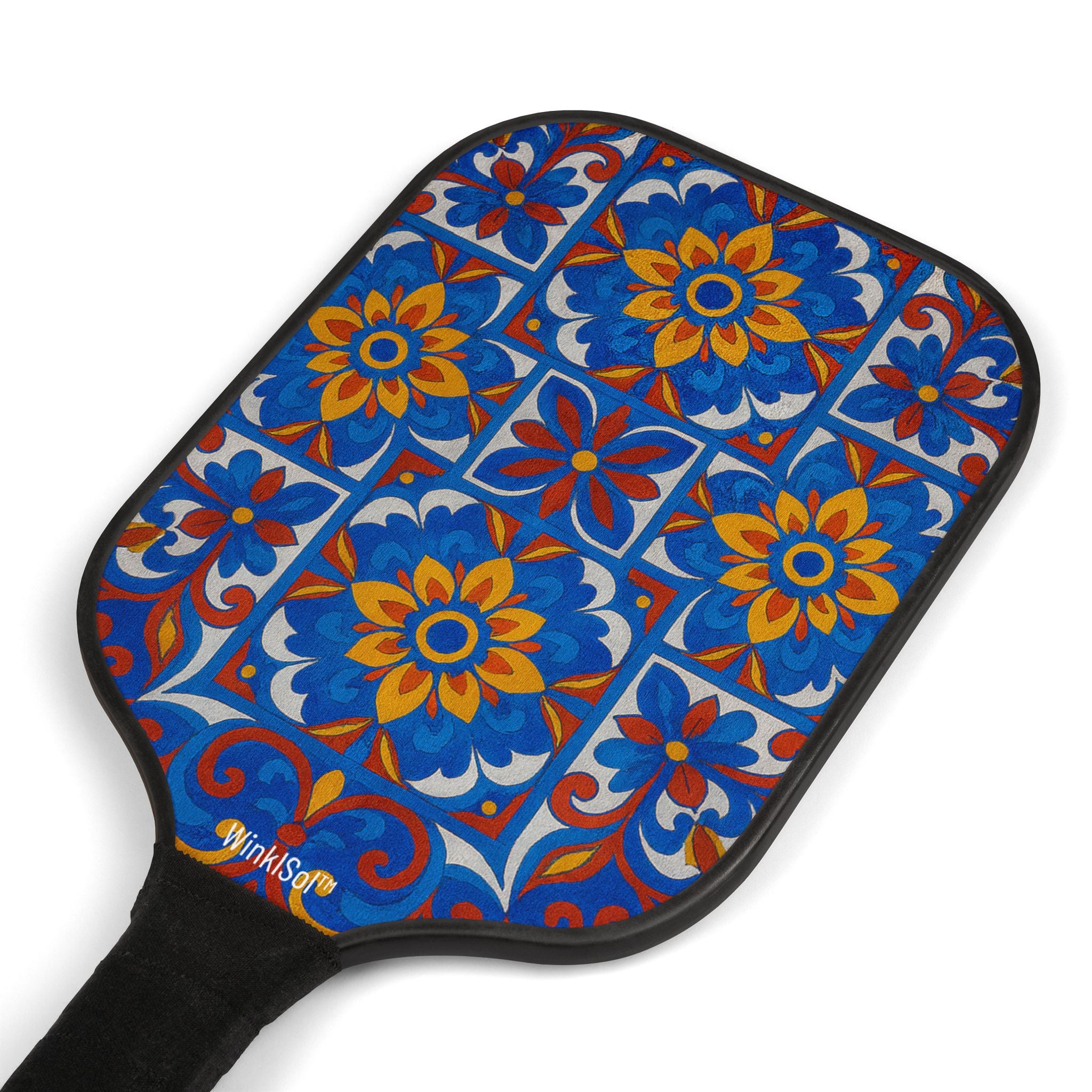 Sunburst Talavera Pickleball Paddle Set – 2 Paddles, 2 Balls & Carry Bag