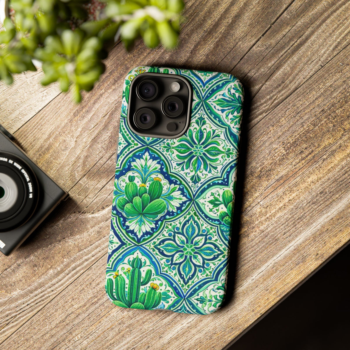 Agave Cacti Talavera Phone Case