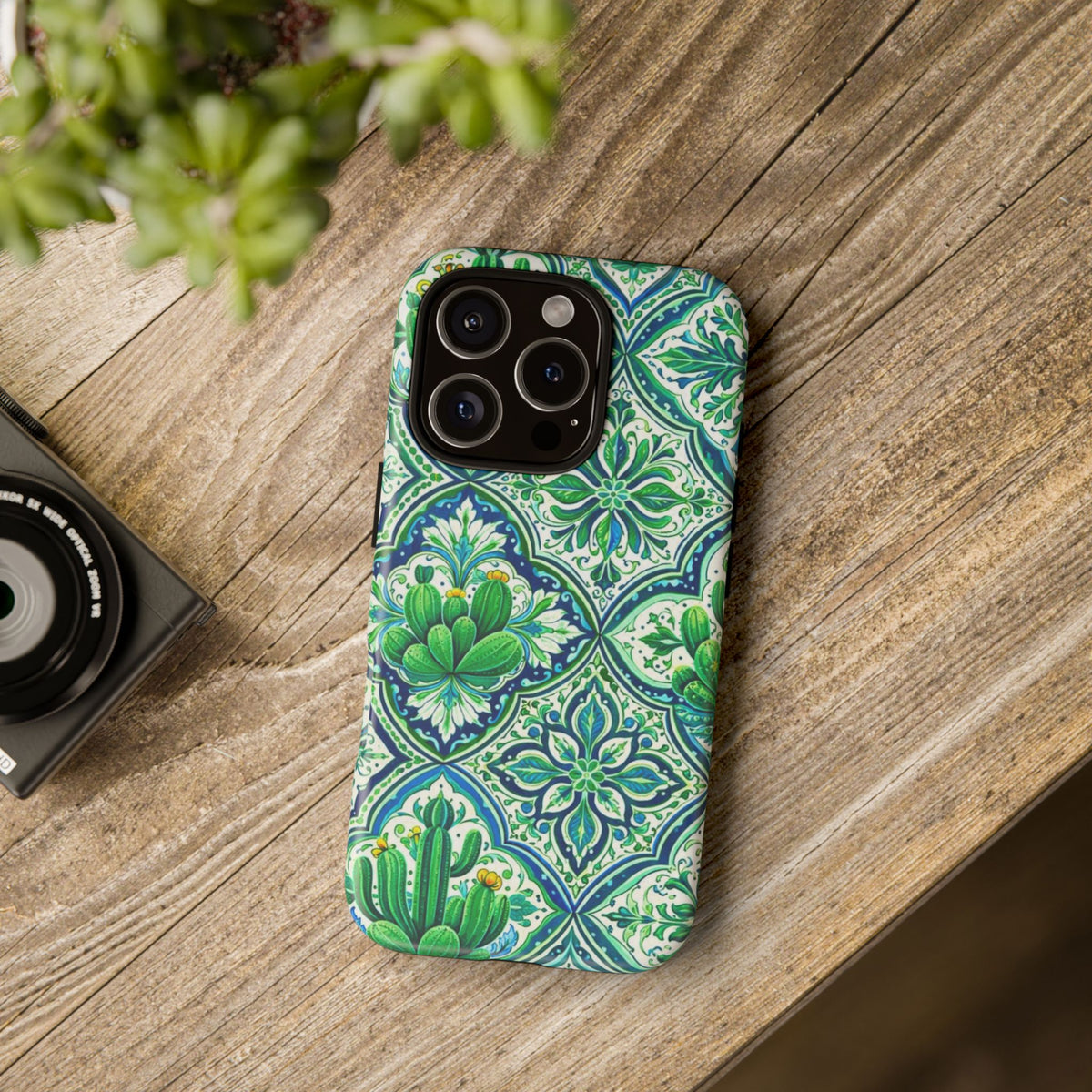 Agave Cacti Talavera Phone Case