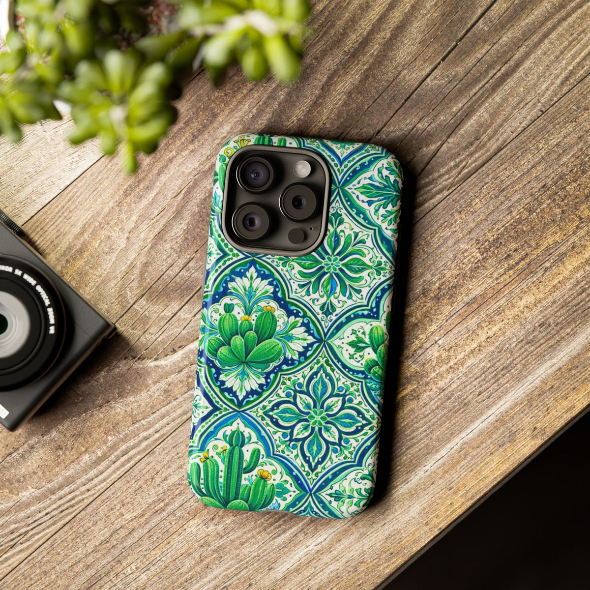 Agave Cacti Talavera Phone Case