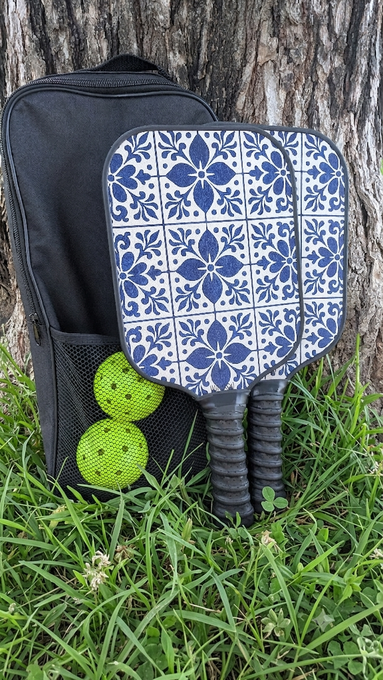 Bloom Talavera Pickleball Paddle Set – 2 Paddles, 2 Balls & Carry Bag