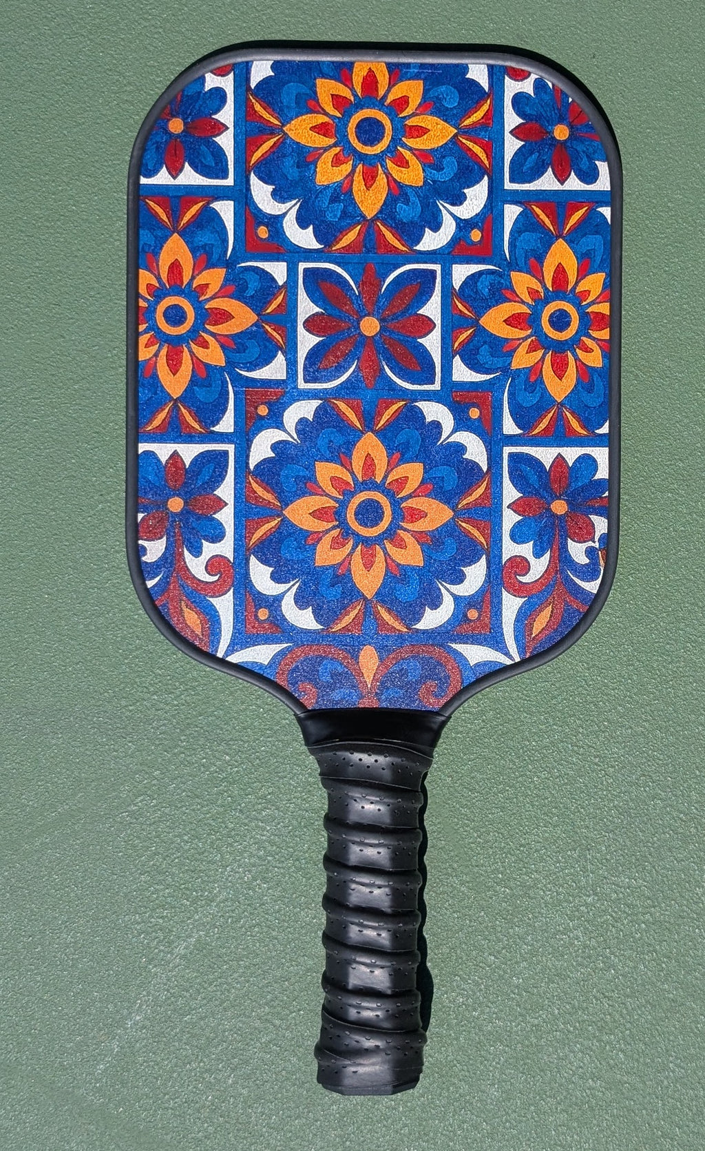 Sunburst Talavera Pickleball Paddle Set – 2 Paddles, 2 Balls & Carry Bag