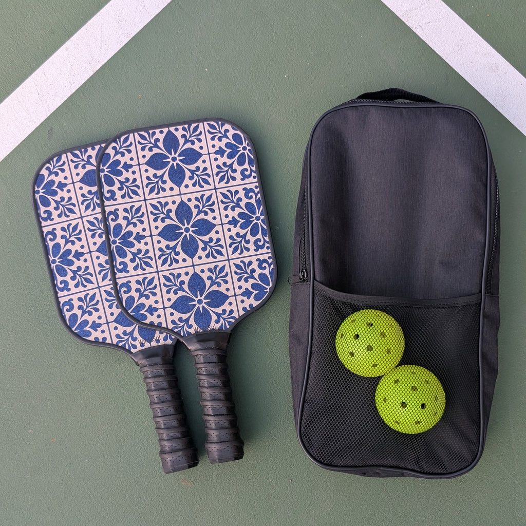 Bloom Talavera Pickleball Paddle Set – 2 Paddles, 2 Balls & Carry Bag