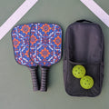 Sunburst Talavera Pickleball Paddle Set – 2 Paddles, 2 Balls & Carry Bag