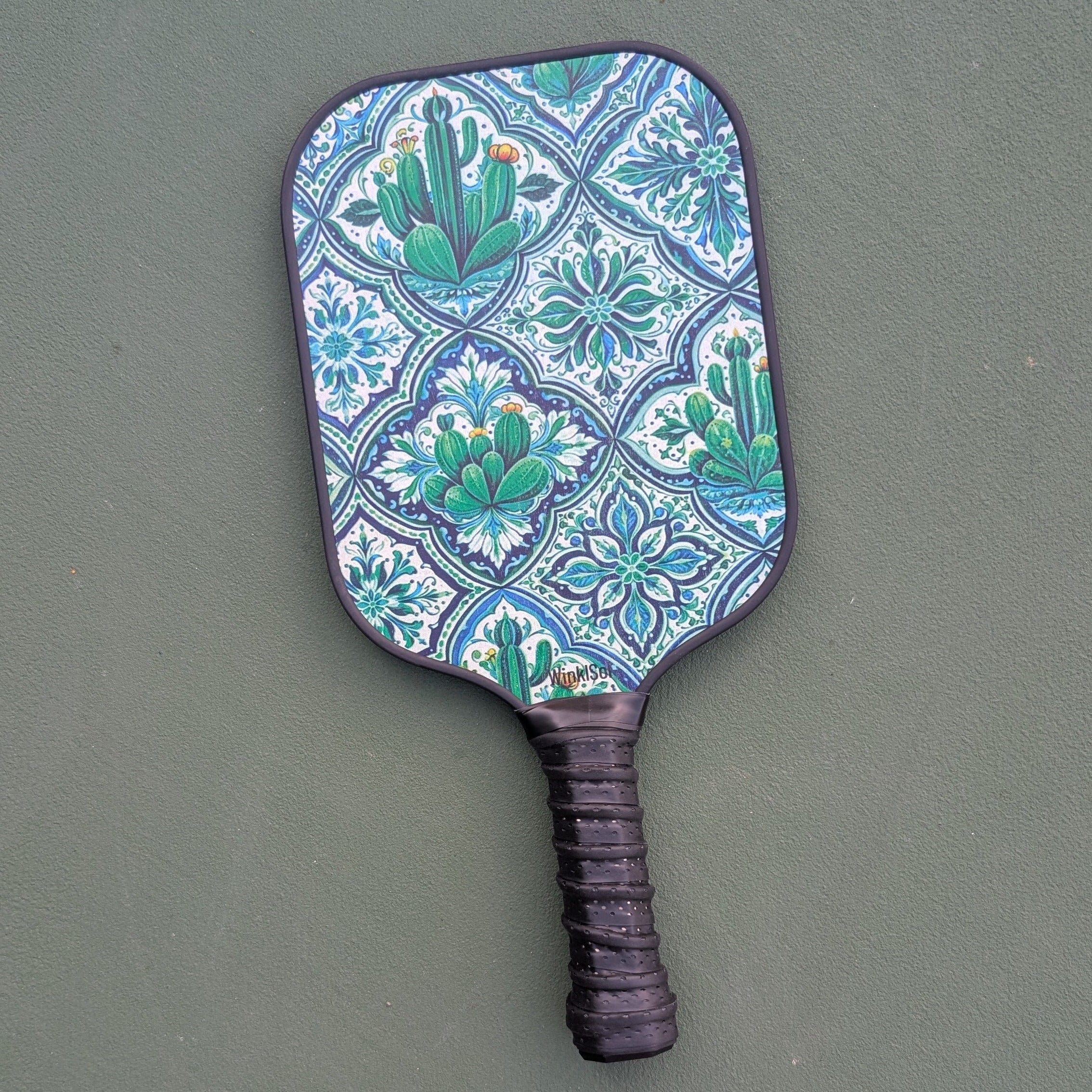 Agave Talavera Pickleball Paddle Set – 2 Paddles, 2 Balls & Carry Bag